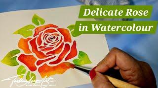 STUNNING Watercolor Roses! A Beginner's Guide to Painting Beautiful Flowers 