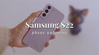 Samsung S22 Bora Purple Unboxing | Camera Testing, Gaming, One UI 5 Lockscreen