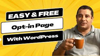 How to Create an Opt-in Page With WordPress For Free in 2023 - Kadence Blocks Tutorial