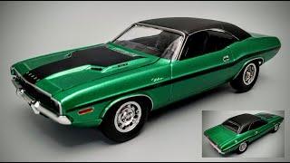 1970 Dodge Challenger R/T 440 Six Pack 1/25 Scale Model Kit Build How To Assemble Paint Decal 440-6
