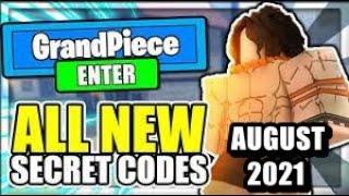 Roblox Grand Piece Online Codes (August 2021)