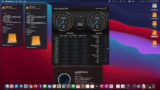 Disk Speed Test from External SSD vs External NVMe SSD Both Connected via USB C