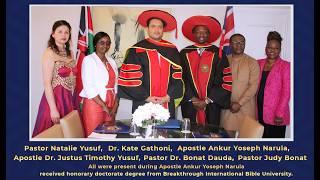 Man of God Apostle Ankur Yoseph Narula Received HONORARY DOCTORATE DEGREE || @AnkurNarulaMinistries