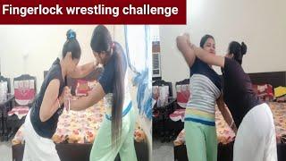 Fingerlock️ wrestling challenge/Wrestling challenge funny challenge video @cutegirlnikki4115