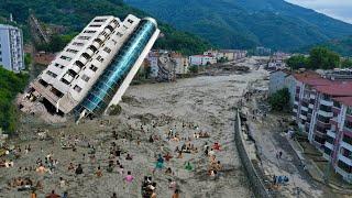 The largest flood caused chaos and submerged streets in Sao Paulo, Brazil