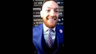 Conor McGregor !!! At the presser I am boxing baby !!! 