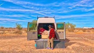 Preparing for Another year Living in a Van (Cleaning & Cooking in the Desert)