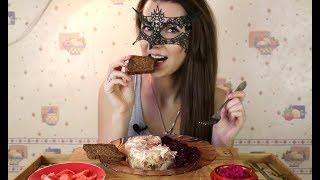 ASMR по-русски Холодец с хреном/ASMR Mukbang in russian Home-made meat jelly