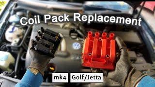 How to replace coil pack Volkswagen Jetta/Golf mk4 2.0L