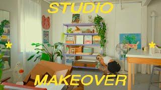 studio makeover  new furniture, reorganization