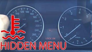 BMW Hidden menu - Water temperature - E90 E91 E92 E93