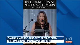 La periodista ecuatoriana Dayanna Monroy ganó 3 premios Emmy en EE.UU.