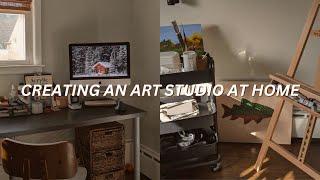 home office to art studio?! | slowing down with art 