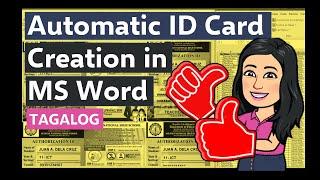 AUTOMATIC ID CARD CREATION IN MS WORD (MAIL MERGE)