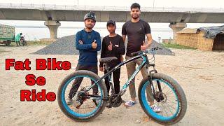 Aaj Fat Bike Se Rider per nikle Sujal K saath #cycle #cycleride #vlog