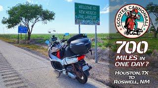 Scooter Cannonball 2023 // T-6: Houston, TX to Roswell, NM