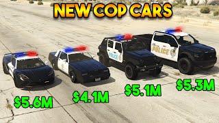 GTA Online - 4 NEW COP CARS COMPARISON (WHICH IS BEST?)