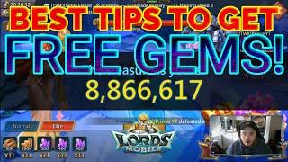 Best Tips To Get Free Gems In Lords Mobile! Jackpot Win!