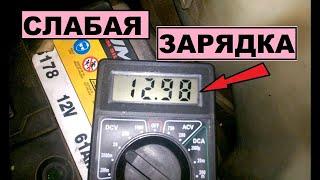 Лада Гранта - напряжение 13.5В - слабый заряд!