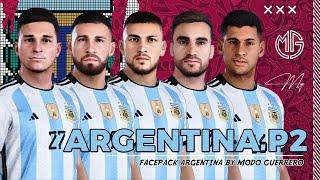 Facepack Argentina Part2 Pes 2021 World Cup Qatar 2022 | By Modo Guerrero