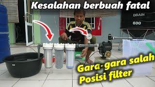 Air jadi mengecil gara-gara salah pasang filter