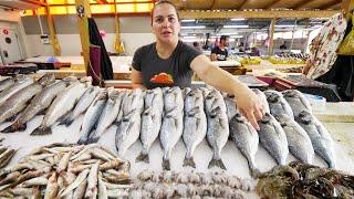 The BIGGEST FISH MARKET in GEORGIA!! Georgian Seafood + Market Tour | Batumi, Georgia