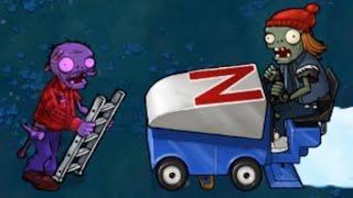 1 Ladder Zombie vs 1 Zomboni FIGHT // Plants vs Zombies