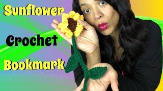 Crochet Bookmark | Sunflower Crochet Bookmark