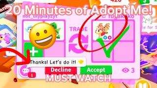 20 Minutes Of Adopt Me!I Got MY DP! Growing my Inventory! Adopt me Trading 2024!