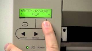 Setting a Static IP Address on a 105SL or XiIII+ Printer