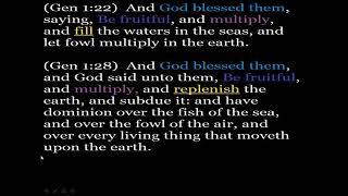 What does Replenish mean in Genesis 1?