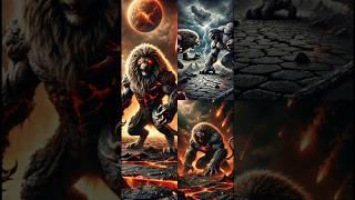 Ai creation: Incredible fusion formed by fusing lion and thing #ai #shorts #fyp #ytshorts