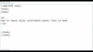 HTML Tutorial - Mark Text - Intact Abode