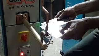 Rocker Arm Spot Welding Machine Testing, Gorang Welding Machine, 8780499281 Pedal spot welding machi