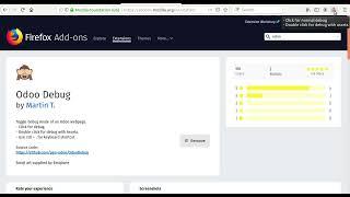 Odoo Debug: A Firefox Extension To Easily activate/deactivate the Developer Mode