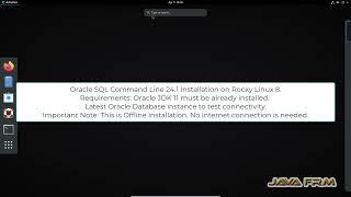 Oracle SQLcl 24.1 Installation on Rocky Linux 8 and connect to Oracle Database 23c FREE