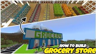 HOW TO BUILD SUPERMARKET STORE IN MINECRAFT / MINECRAFT / SHINZZ