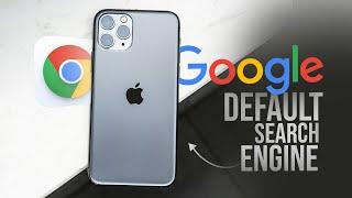 How to Set Google as Default Search Engine in Google Chrome on iPhone (tutorial)