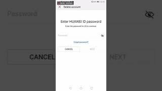 How to delete Huawei Id