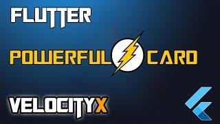 Flutter Powerful Card| VelocityX | Ch03