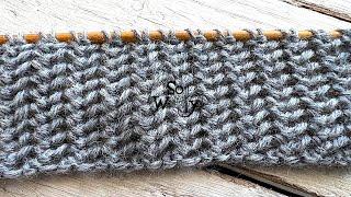 How to knit the Turkish stitch: Super easy lace in one row! (identical on both sides) - So Woolly