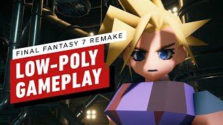 Final Fantasy 7 Remake: Low Poly Mod Gameplay