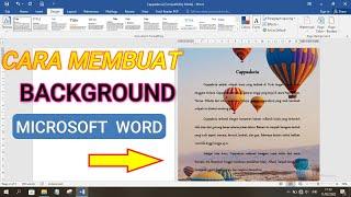 Cara Membuat Background di Word [Sukses Tutorial]