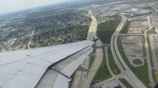 A319 takeoff from ORD with "barking dogs" PTU