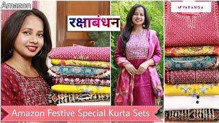 Amazon Festive Kurti/Kurta Set Haul | Varanga Haul | Ranjana R