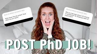 I GOT A POST-PhD JOB!!!