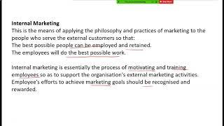 Video 7 1 Internal Marketing   Enterprise Management