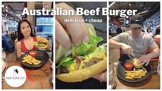 Amazing + Affordable AUSTRALIAN BEEF BURGER at MBK Center, Bangkok! // The Beef Master by Company B.