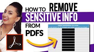 How to Remove Sensitive Information from Your PDF | Adobe Acrobat Pro DC