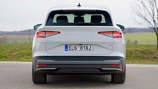 New SKODA ENYAQ 2021 - DRIVING & exterior details (Moon White color)